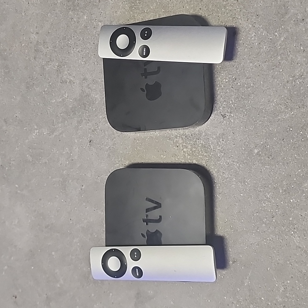 2pc Apple TV A1469- 3rd, A1378 - 2nd,  each has remote, power cord, 1 Hdmi cable